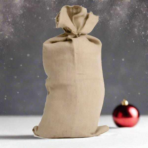 Christmas Santa Sacks Traditional Plain Hessian