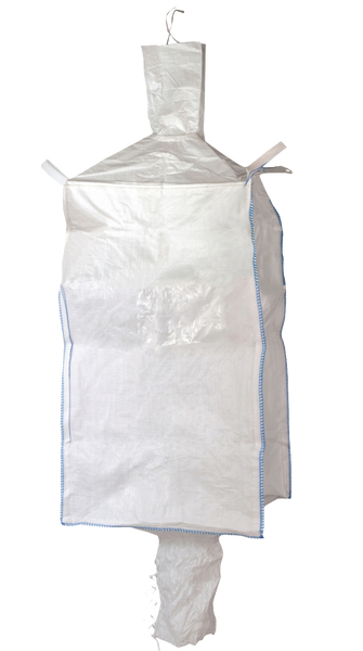 QTY 100 Bulk Bags 90 x 90 x 125cm,  With Fill Spout 35cm x 50cm and Discharge Spout