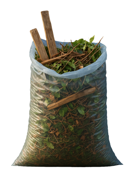 XXXL Heavy Duty Clear Rubble Bags 31" x 48" (79cm x 122cm) 520guage