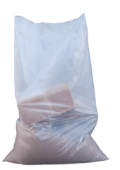 Clear Heavy Duty Rubble Bags, 400Gauge 100Mu 22" x 32" Inches Sackman