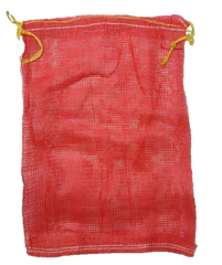Extra Large Red Leno Poly Mesh Net Log Bags 52 x 85 cm (20" x 33" Inches)
