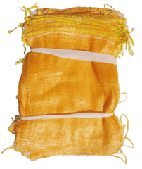 Orange Leno Poly Mesh Net Bags 45 x 60cm (18" x 24" Inches)
