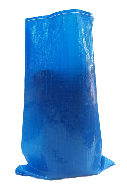 Blue Woven Polypropylene Sacks 60 cm x 100 cm (23" x 39" Inches)