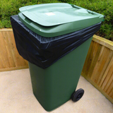Black Wheelie Bin Liners 28 x 44 x 62" Inches, 100 Per Box, 330 Litres