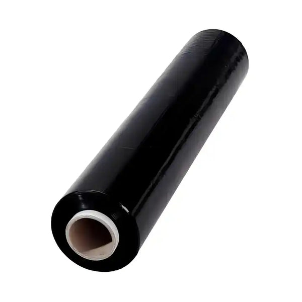 Black Stretch Film 500mm x 250 Metres, 25Mu Flush Core