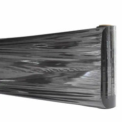 Black Stretch Film 500mm x 250 Metres, 25Mu Flush Core - SACKMAN