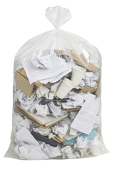 Clear Compactor Sacks Size 20 x 34 x 46" Inches, Holds 20kgs, Heavy Duty - Sackman