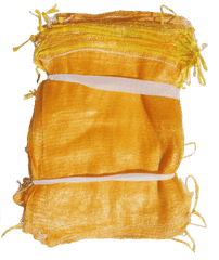 Extra Large Orange Leno Poly Mesh Net Log Bags 52 x 85cm (20" x 33" Inches) - SACKMAN