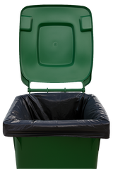 Black Wheelie Bin Liners 28 x 44 x 62" Inches 100 per Box Sackman