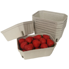 500g Pulp Punnets biodegradable and suitable for fruits, berries and vegetables and fresh produce for farmers