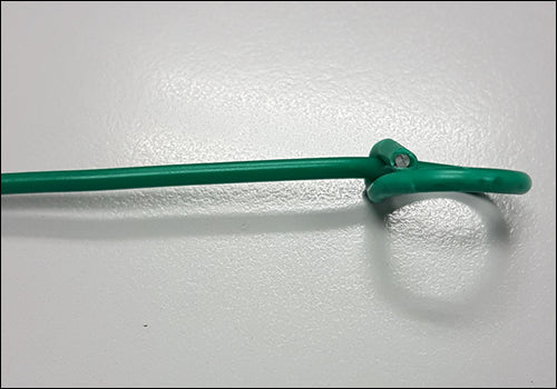 Green 4" Inch Coated PVC Wire Ties