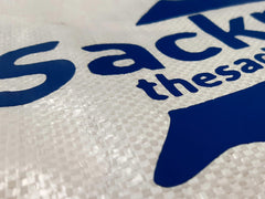 QTY 5,000 Printed Bags Woven PP Rubble Sacks | Sackman | Sackman