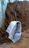 Filled with Sand Hessian Sand Bags Size 25cm x 50cm x 10cm High, 12-15 kilos