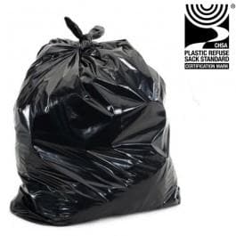 Black Compactor Sacks, Size 20 x 34 x 46" Inches Holds upto 15kgs