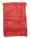 Extra Large Red Leno Poly Mesh Net Log Bags 52 x 85 cm (20" x 33" Inches)