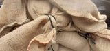 Filled Hessian Sand Bags Size 25cm x 50cm x 10cm High, 15kgs