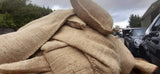 Filled Hessian Sand Bags Size 25cm x 50cm x 10cm High, 15kgs