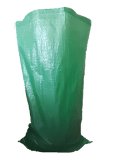 QTY 100 Green Woven Polypropylene Sacks 60 cm x 100 cm (23" x 39" Inches)