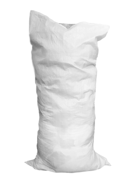 White Woven Polypropylene Sacks, 80 cm x 120 cm (31" x 47" Inches)