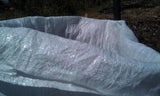 White Woven Polypropylene Sacks 45 cm x 60 cm (18" x 23" Inches)