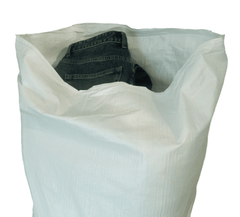 QTY 100 White Woven Polypropylene Sacks, 71cm x 142cm | Sackman | Sackman