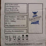 1 Tonne Bulk Bag Builders Dumpy Sacks 85cm x 85cm x 85cm FIBC