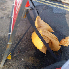 Filled Sandbags Heavy Duty WPP Size 25cm x 50cm x 10cm High Sackman