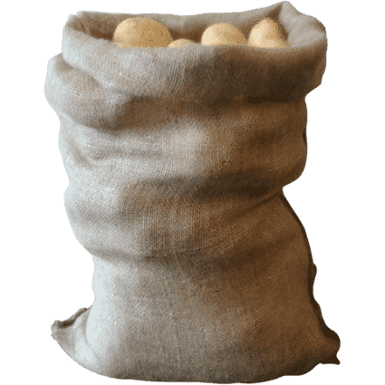 Jute Bags 25kg 7oz. weight sack 50cm x 80cm SACKMAN