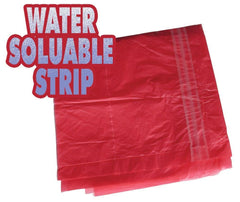 Large Red Soluble Strip Sack  Size: 18x28x38" Inches (457 x 711 x 965 mm) Box Qty 200 Sackman