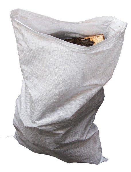 White Woven Polypropylene Sacks 26.5" x 45" Inches (65cm x 114cm)